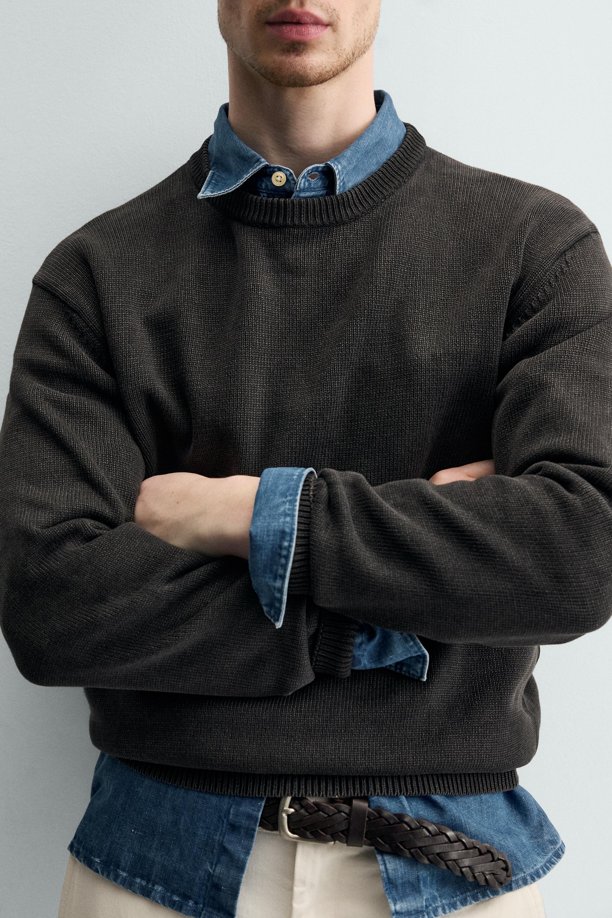 WASHED COTTON TEXTURED JUMPER
